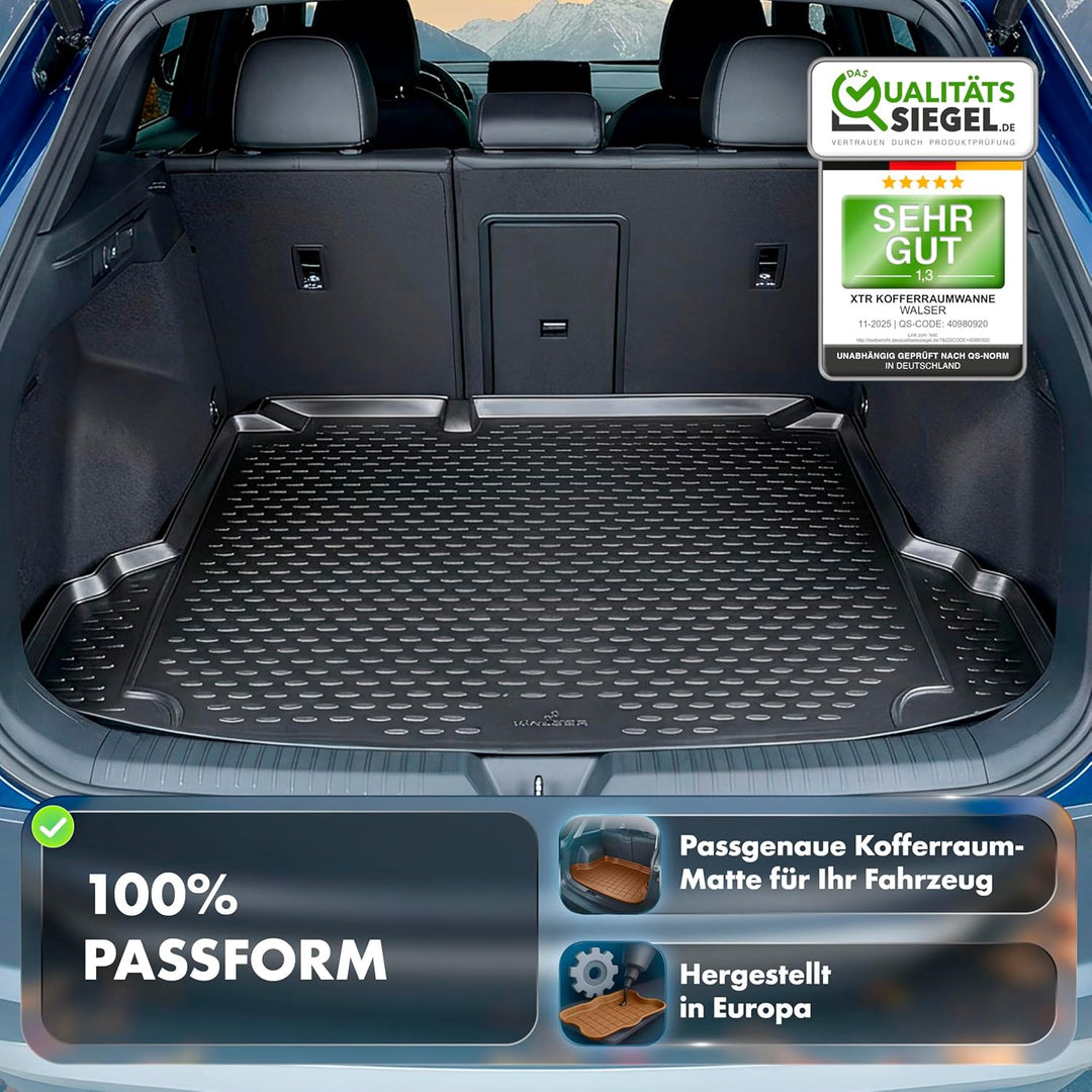 Walser XTR Kofferraumwanne für Hyundai Kona (SX2) 04/2023-Heute, 100% passgenaue Antirutschmatte Aut