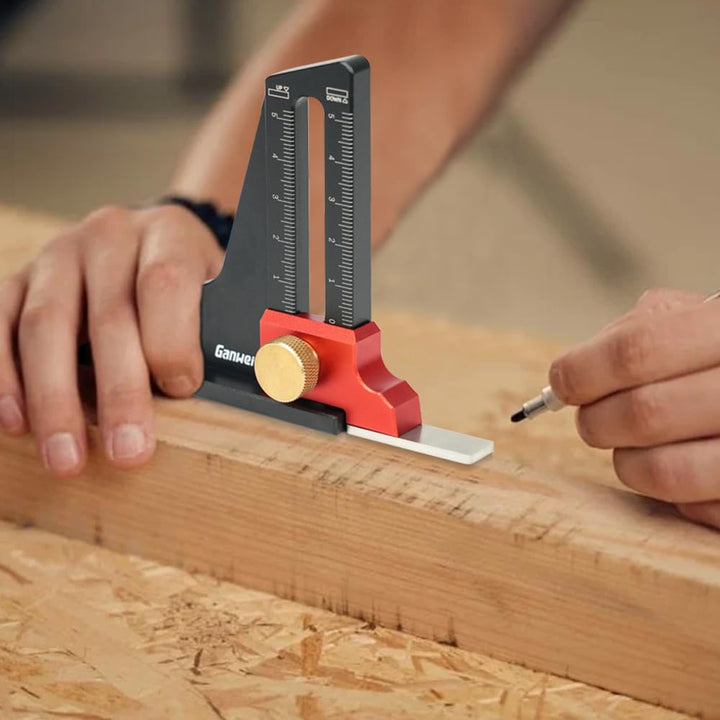 Höhenmesser, Tiefenmesser Aluminiumlegierung, Metrische Höhe Gauge Tiefe Messung, Tiefe Sägelehre Ti