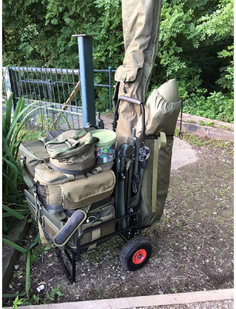 G8DS® Trolley dynamisch stabil faltbar Zwei Reifen Transport Tackle Karpfen Angeln