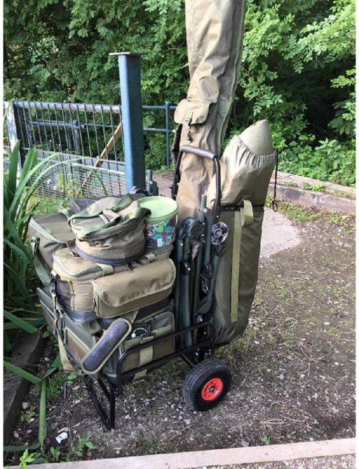 G8DS® Trolley dynamisch stabil faltbar Zwei Reifen Transport Tackle Karpfen Angeln