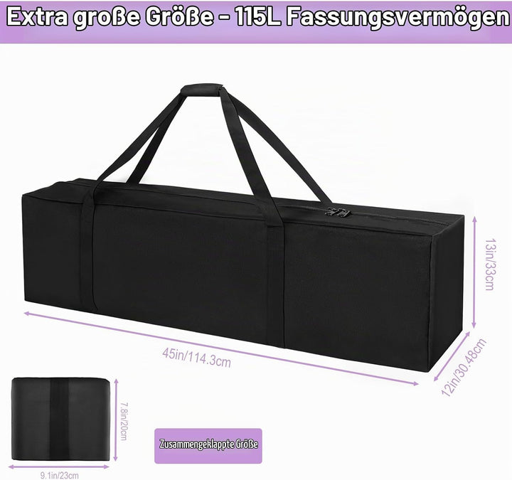 Babenest 115L Lange Reisetasche, Grosse Aufbewahrungstasche mit Upgrade Reissverschluss für Damen un