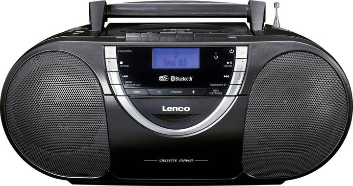 Lenco SCD 6900 Tragbares DAB+ Radio - Bluetooth - FM Radio - Boombox Mit CD/MP3-Player - Kassettende