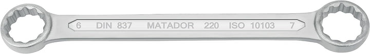 MATADOR Doppelringschlüssel-Satz, 12-teilig 6 x 7-30 x 32 mm, 0220 9120 6 - 32 MM, 6 - 32 MM