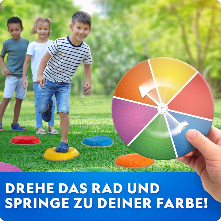 NATIONAL GEOGRAPHIC Trittsteine für Kinder – Robuste, rutschfeste Steine fördern die grobmotorischen