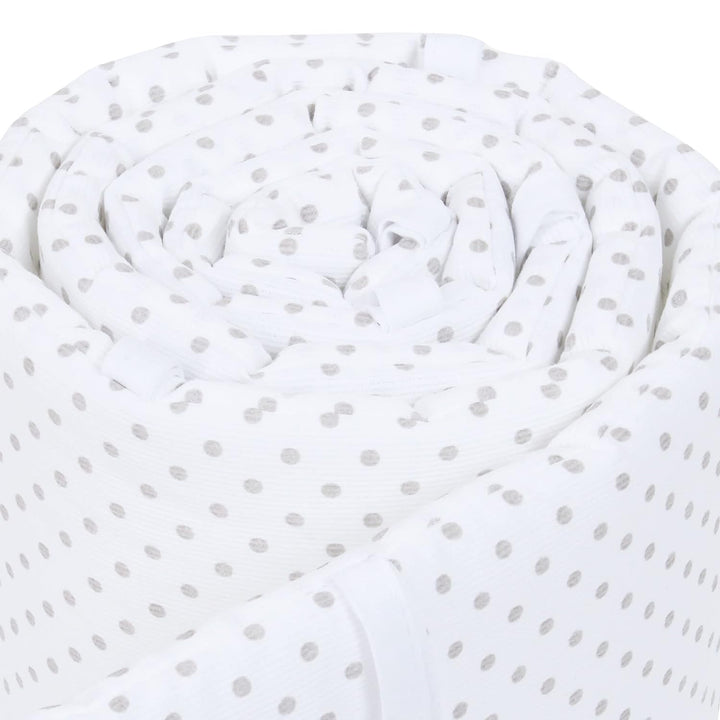 babybay Nestchen Mesh-Piqué passend für Modell Boxspring XXL, weiss Punkte perlgrau
