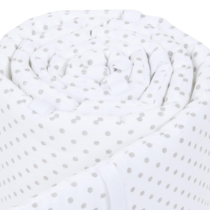 babybay Nestchen Mesh-Piqué passend für Modell Boxspring XXL, weiss Punkte perlgrau