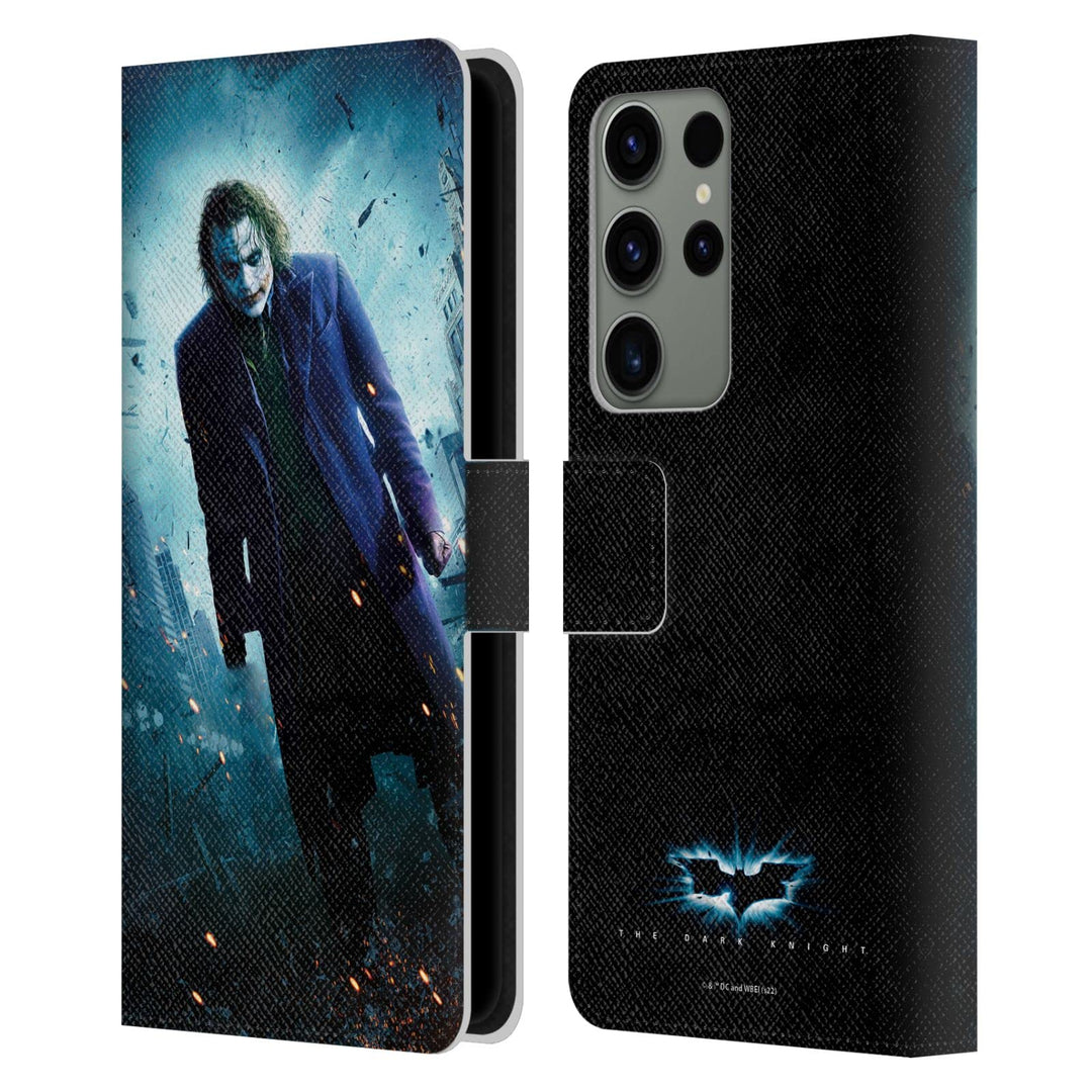 Head Case Designs Offizielle The Dark Knight Joker-Poster Wichtige Kunst Leder-Wallet-Hülle Kompatib