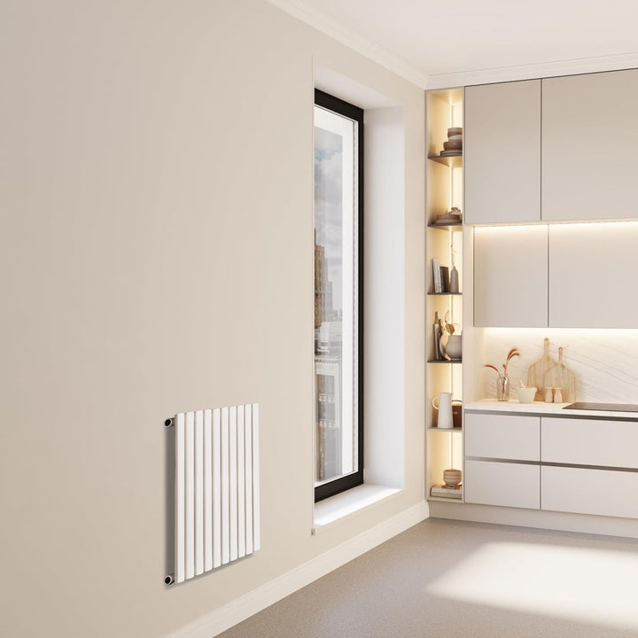 VILSTEIN Design Heizkörper Flach, Flachheizkörper, Paneelheizkörper, Wandheizkörper, Mittelanschluss
