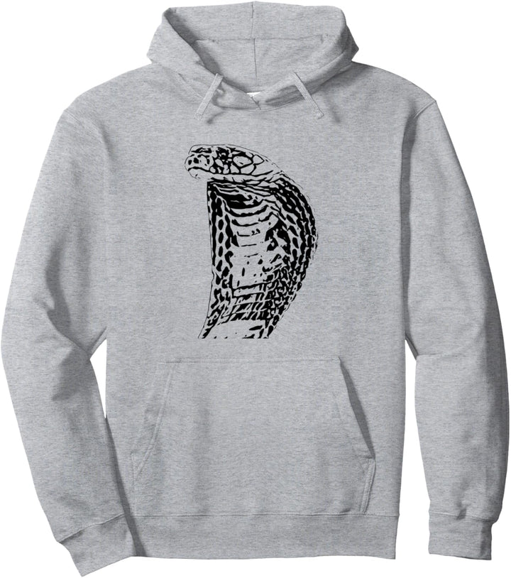 Cobra Motiv Schlange Terrarium giftiges Reptil Schlangen Pullover Hoodie