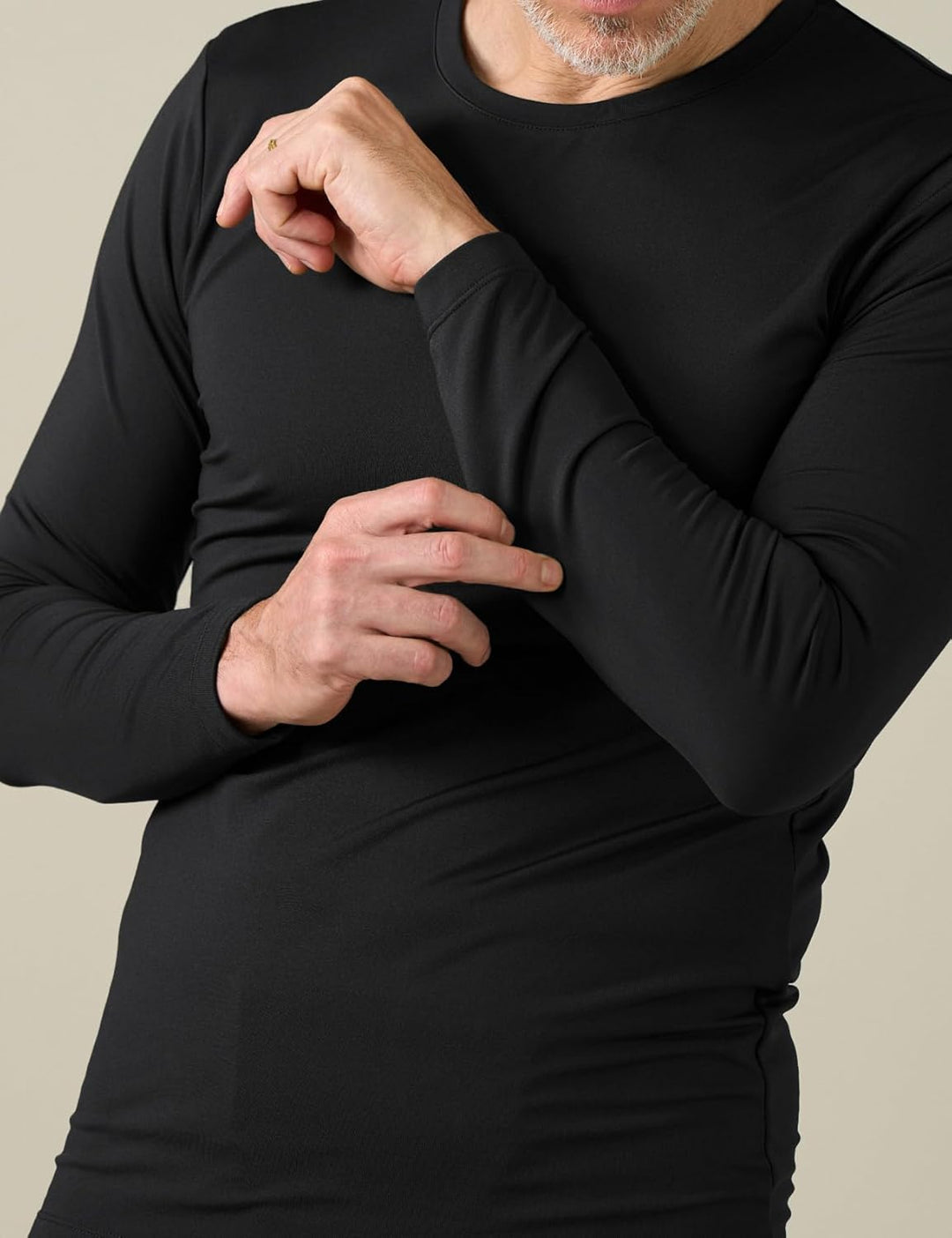 LAPASA Herren Innenfleece Thermounterwäsche Set, Thermounterhemd & Thermohosen Funktionsunterwäsche