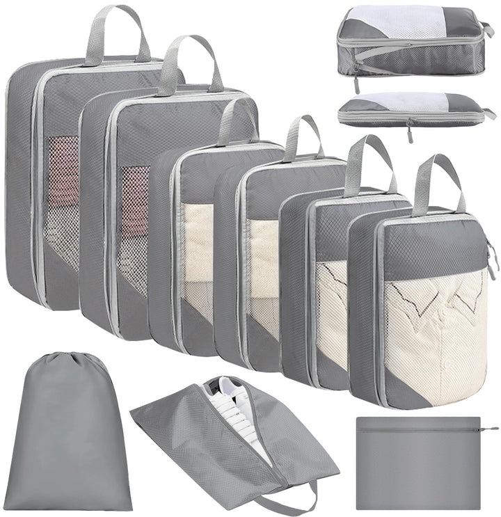 Vautvis Koffer Organizer Set, Packing Cubes Compression Backpack, Packwürfel Kompression, Koffer Org