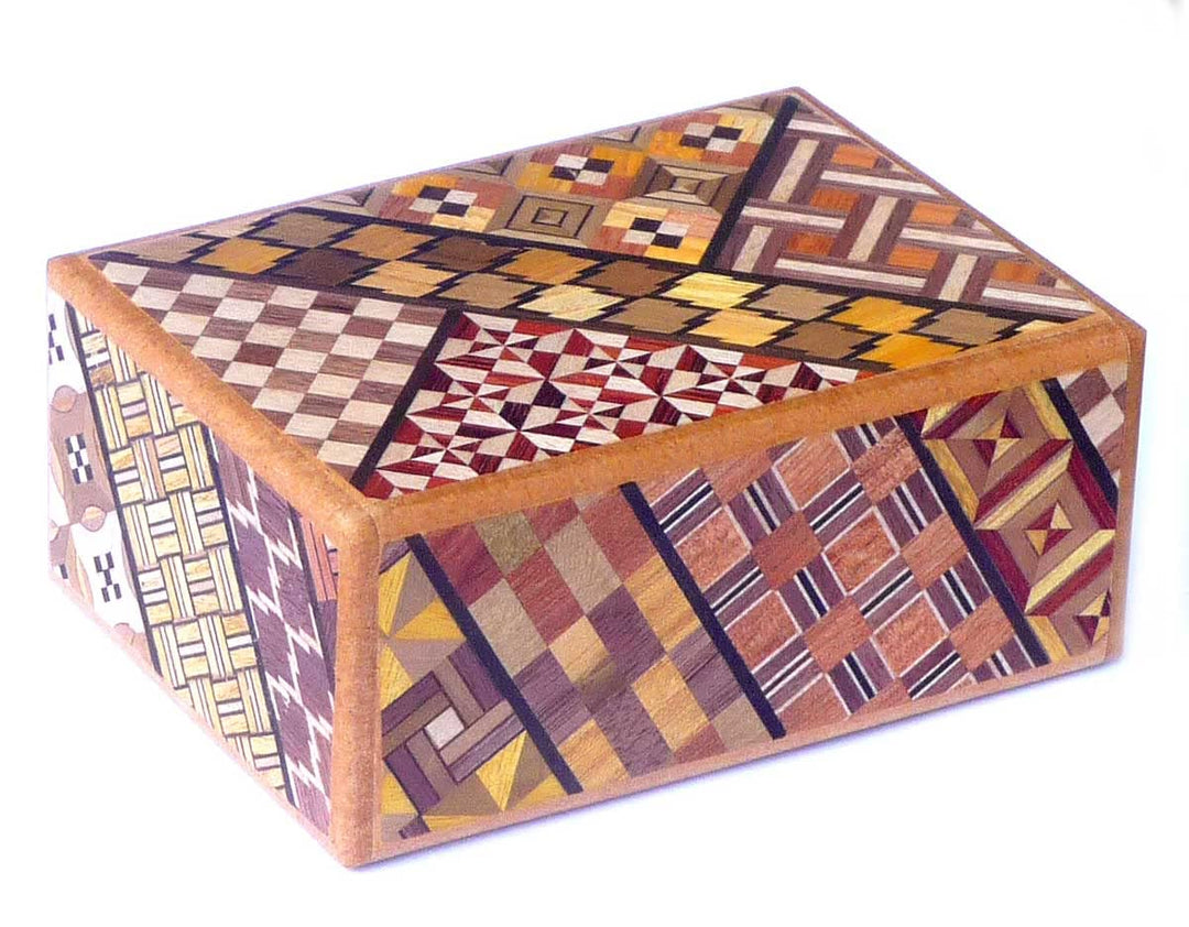 Logica Spiele Art. Yosegi Schrein 4 Schritten - Japanischer Geheimschachtel - Geschenkbox - Knobelsp
