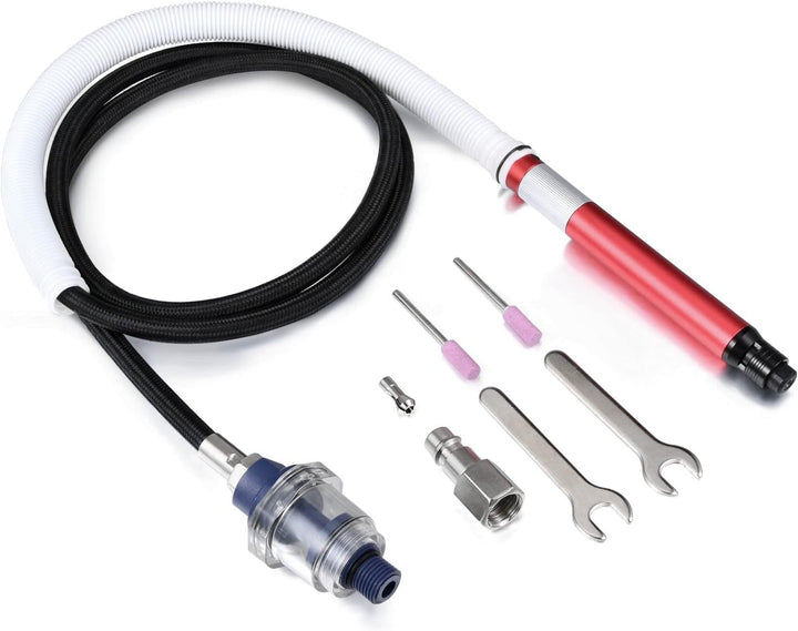 Mini Stabschleifer Bleistiftschleifer Druckluft mit 3.175mm (1/8 "), Multifunktionsluftschleifer Set
