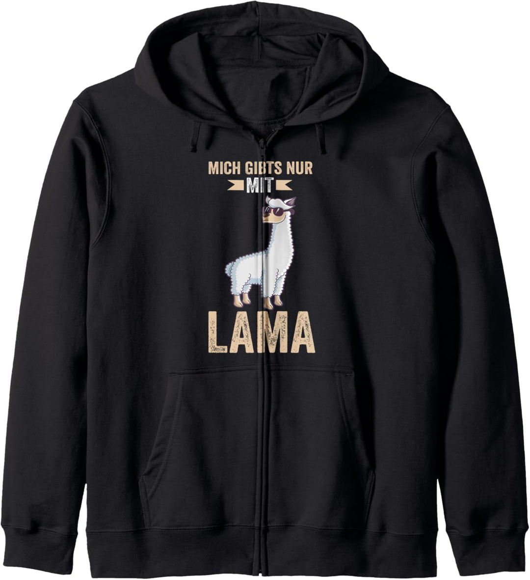 Mich gibt es nur mit Lamas Kapuzenjacke