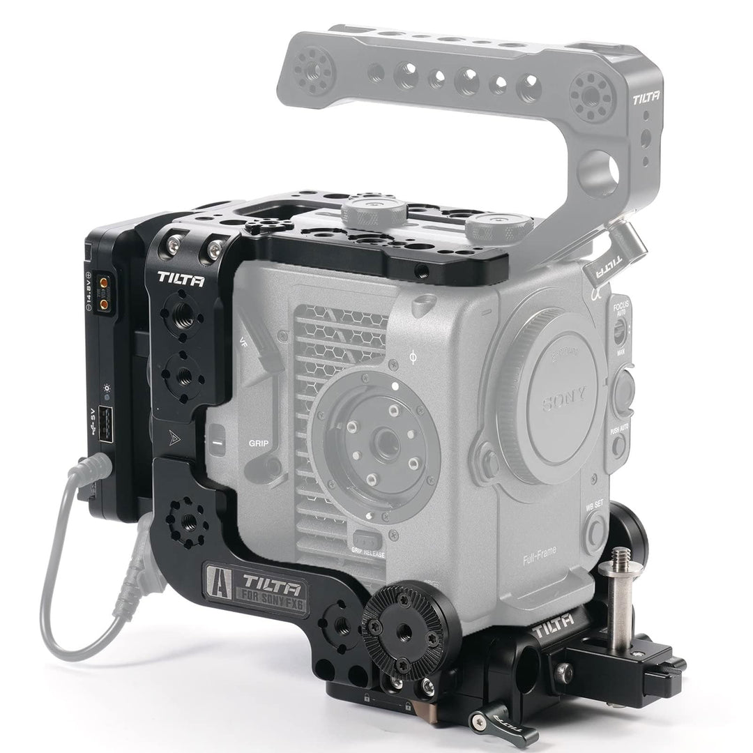 Tilta FX6 Cage, Kamerakäfig kompatibel mit Sony FX6 V-Mount Advanced Kit Filmmaking Cage mit Quick R