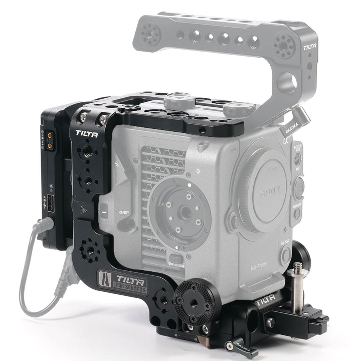Tilta FX6 Cage, Kamerakäfig kompatibel mit Sony FX6 V-Mount Advanced Kit Filmmaking Cage mit Quick R