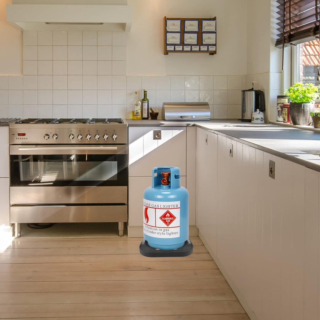 BESTonZON Gasbeh?lter Fach Gasflasche Basis Propan Tank Feste Tablett Unterst¨¹tzung Gas Tank Gas Ta