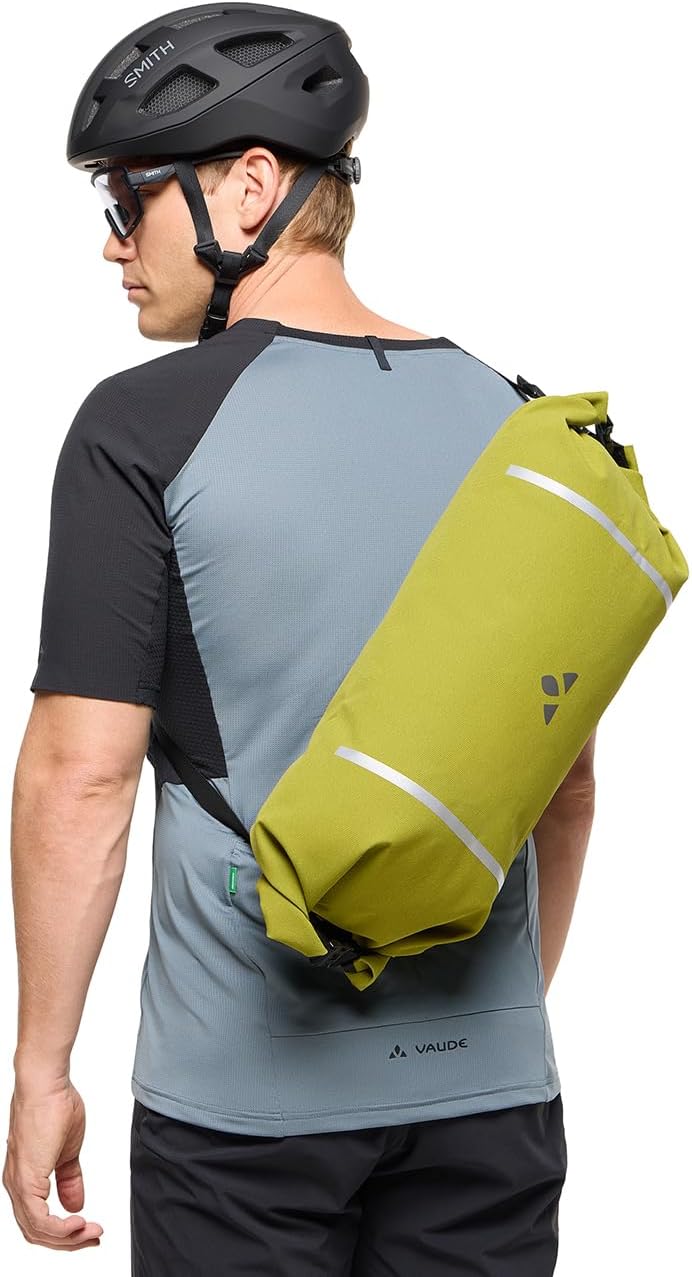 VAUDE Fahrrad Lenkertasche mit 10 Liter Packsack Mittelgrosse Dark Leaf, Mittelgrosse Dark Leaf