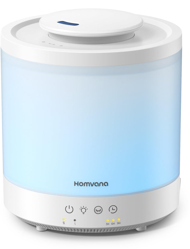 Homvana Luftbefeuchter für Schlafzimmer, 1,8 l Top-Fill Kühlnebel Luftbefeuchter für Baby Kinderzimm