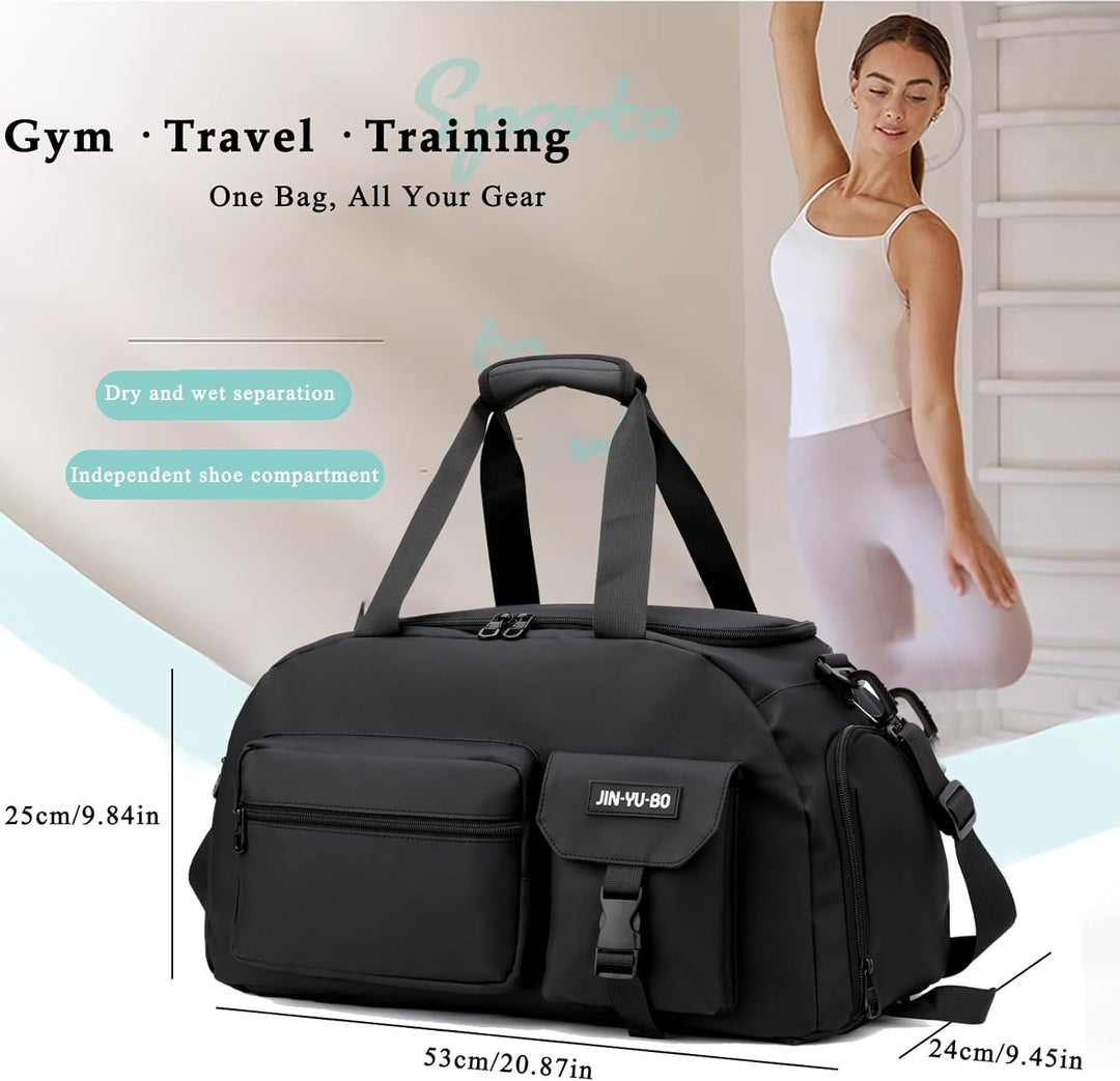 Sporttasche Damen Herren Reisetasche, Sportrucksack Kleine Gym Duffer Bag Sport Tasche Weekender Bag