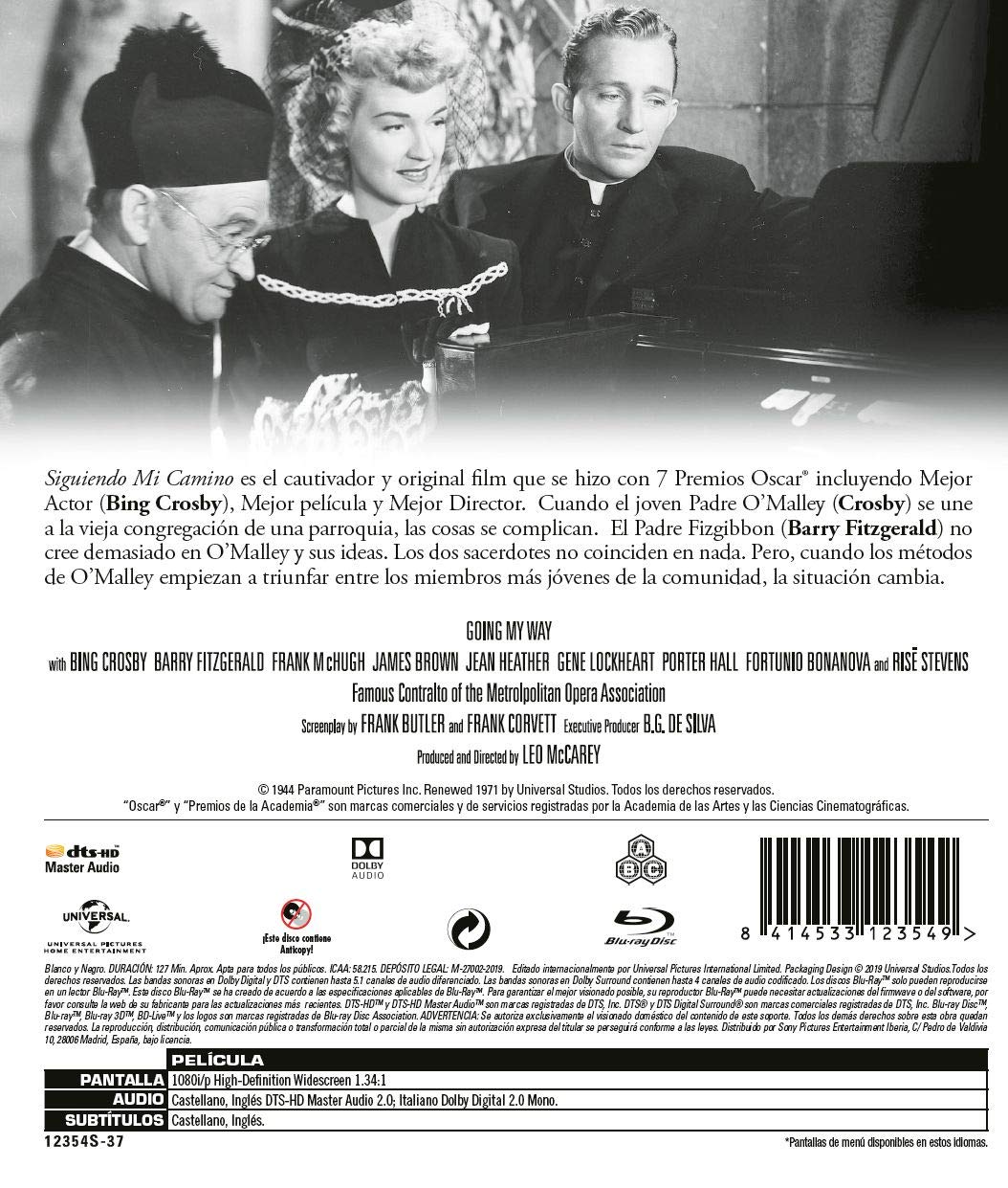 Going My Way (Region B), Blu-ray