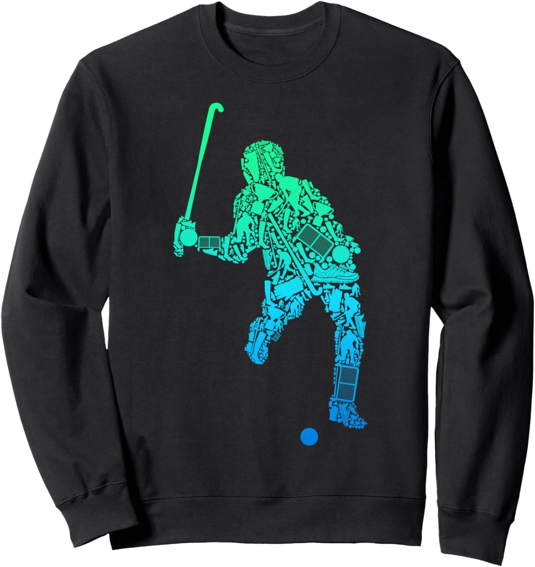Feldhockey Hockeyspieler Hockey Jungen Kinder Sweatshirt