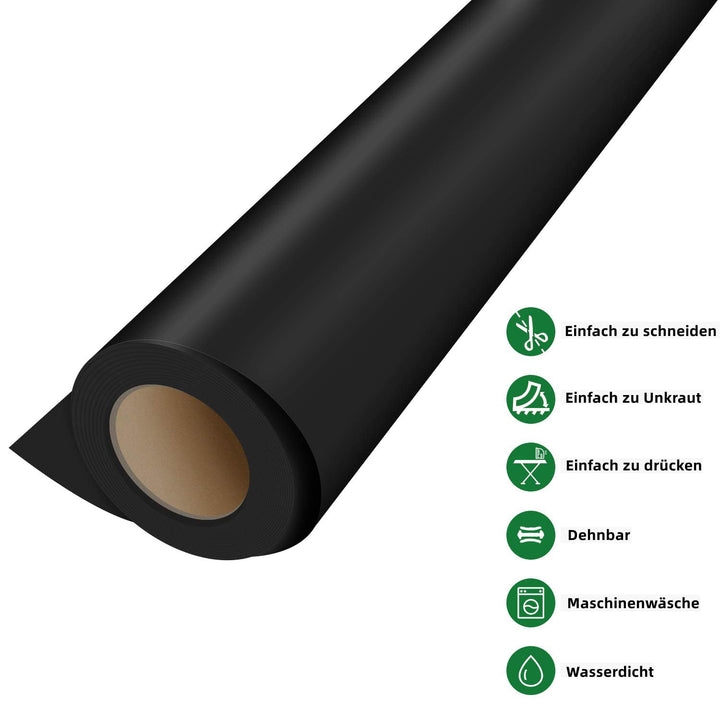 HTVRONT Plotterfolie Textil – 30.5cm x 7.6 m Flexfolie Plotter Textil für Cricut and Silhouette Came