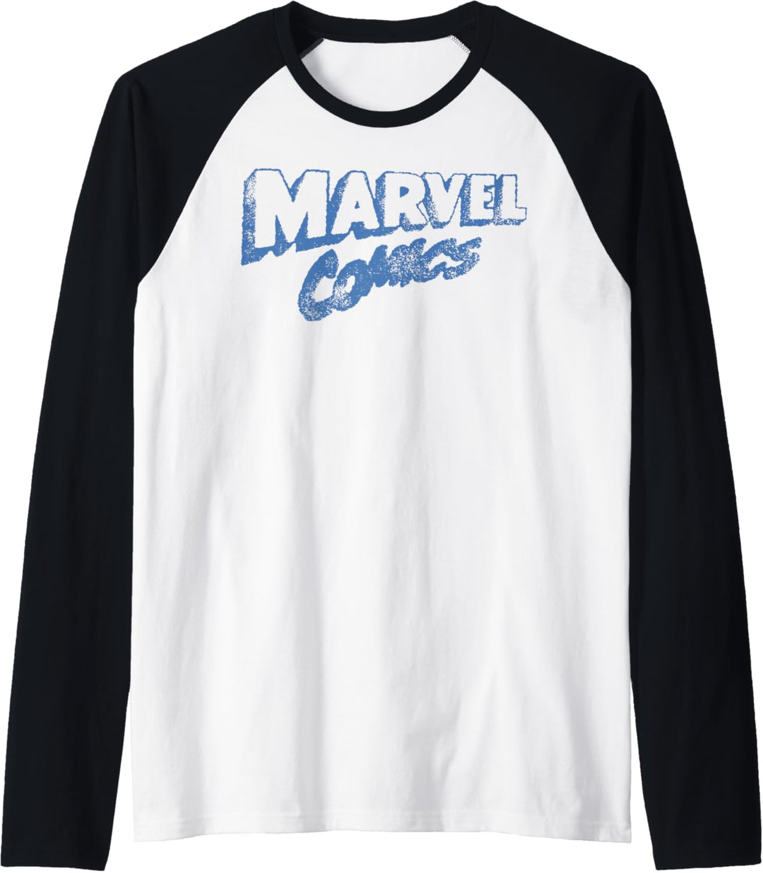 Marvel Comic Retro Blue Logo Raglan