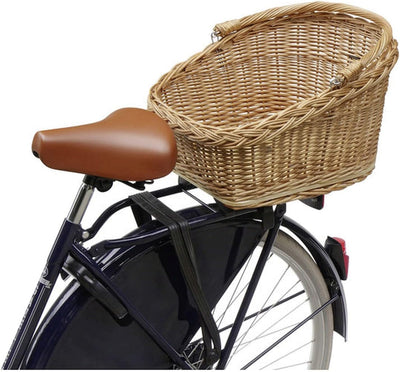 KLICKfix Unisex – Erwachsene Hinterrad-weidenkorb-2128053620 Hinterrad-Weidenkorb, schwarz, 47x37x26