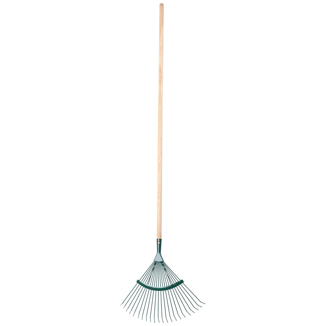 KADAX Rechen, Laubrechen, regulierbare Harke mit Stiel für Garten, Rasen, Bequeme Gartenharke, Laubf