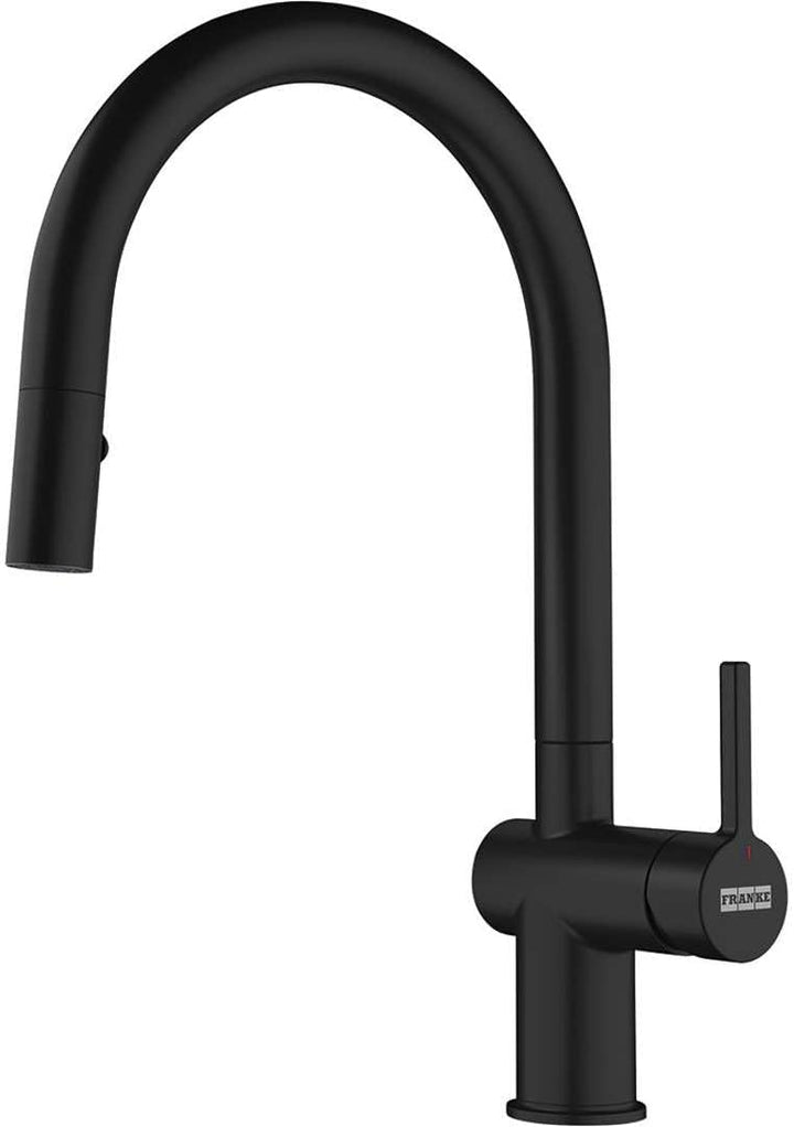 FRANKE 1 Active J pull down spray Spültischarmatur, Black