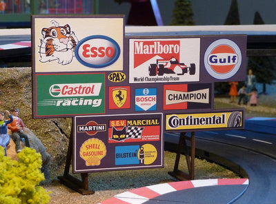 Slotcar WERBETAFEL Maxi in 1:32 für Carrera UNIVERSAL / DIGITAL TOP DEKO