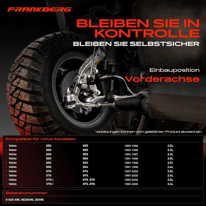 Frankberg Querlenker Radaufhängung Vorne Rechts Unten Kompatibel mit 850 LS 1991-1996 850 Kombi LW 1