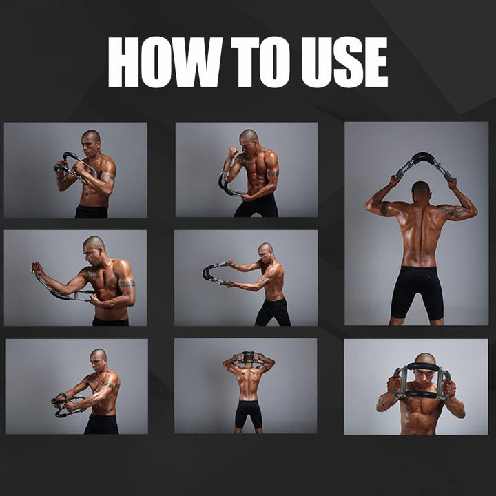 Shaker Twister Armtrainer, U-förmiger Twister-Armtrainer, verstellbarer Brust-Expander, Oberschenkel