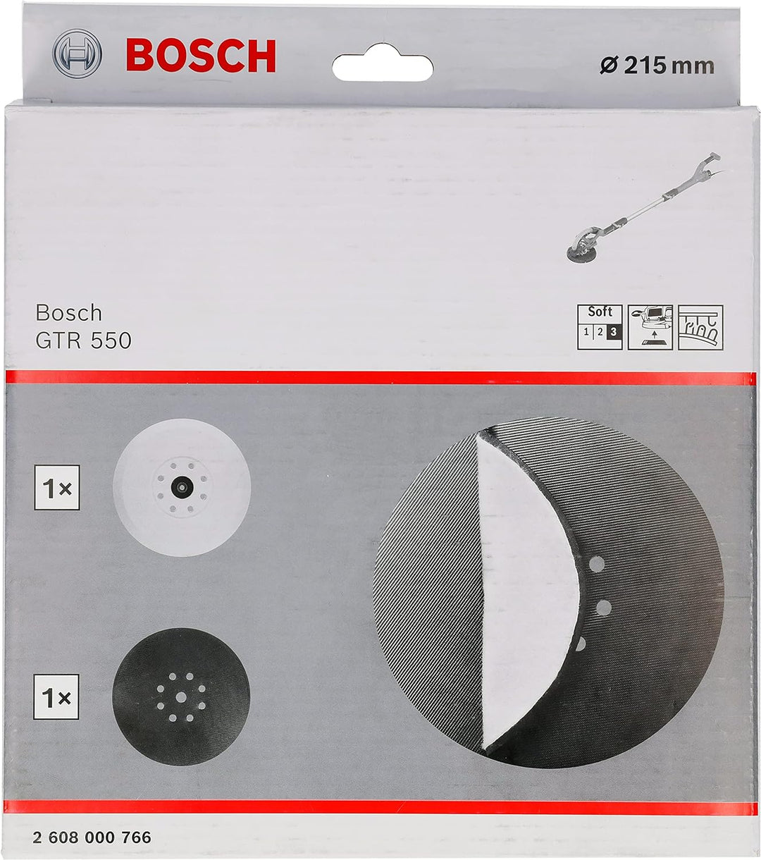 Bosch Professional 1x Schleifteller-Set Ø 215 mm (Stützteller und Schleiftellerschoner für Bosch Pro