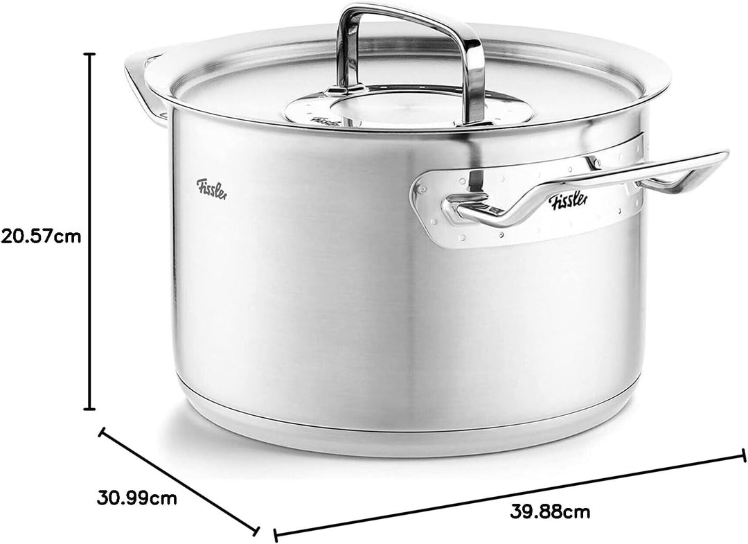 Fissler Original-Profi Collection / Edelstahl-Kochtopf (Ø 28 cm, 10 L) Töpfe inkl. Metall-Deckel, In