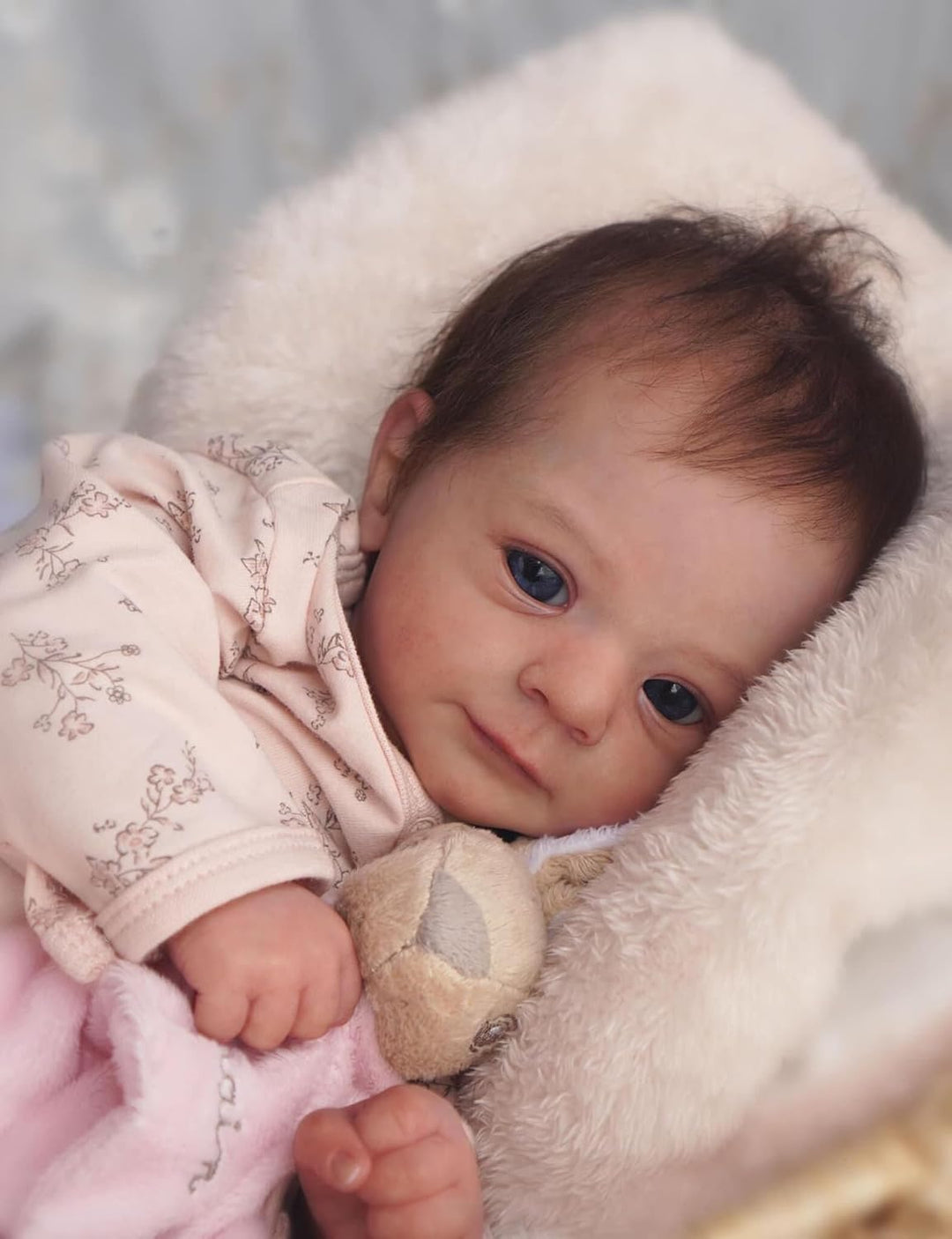 ZIYIUI 18 Zoll Realistische Babys Reborn Babypuppen Mädchen Silikon Puppen Lebensechte Puppe Neugebo