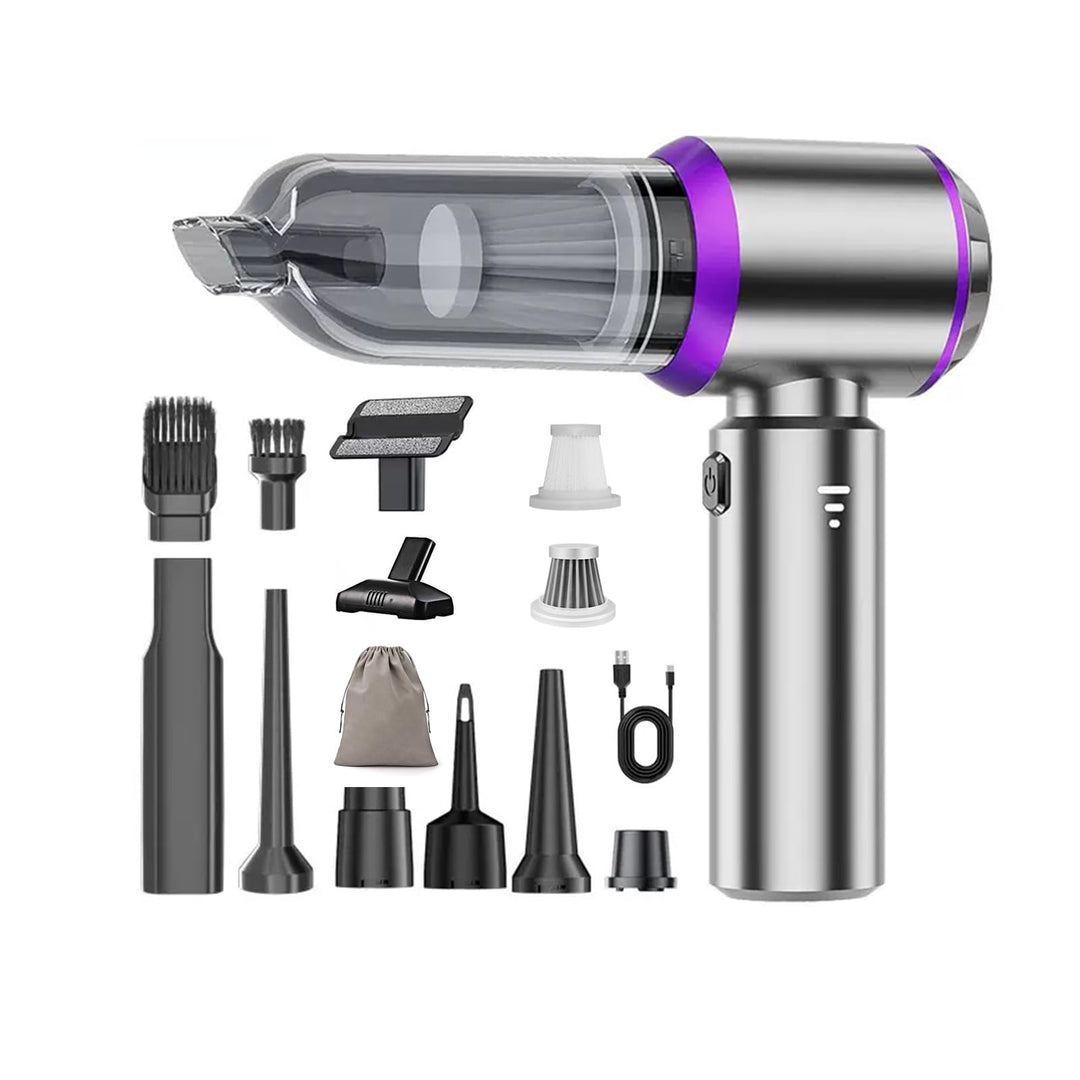 Handstaubsauger Akku,4-in-1 20000PA Handstaubsauger eingebaut 6000mAh Akku mit bürstenlosem Motor Lu