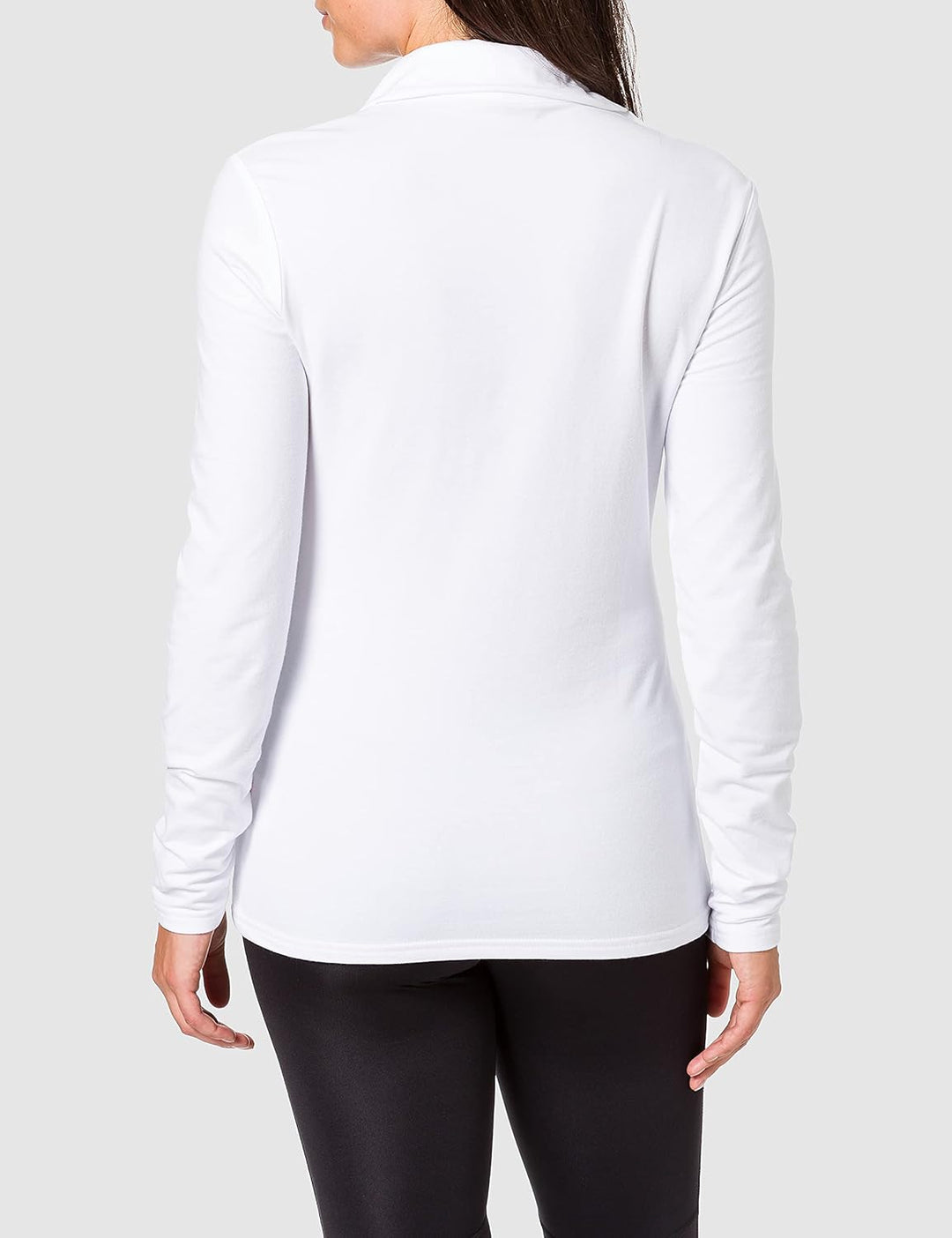 Löffler Damen Pulli DA Transtex Zip Rolli Basic 46 Weiss, 46 Weiss