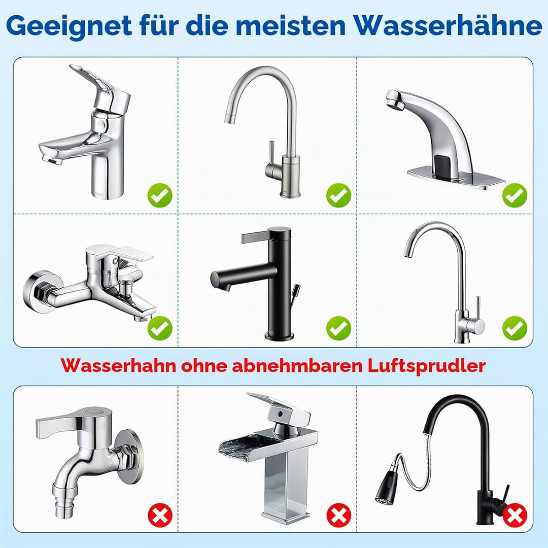Handbrause für Waschbecken mit Schlauch 3M, Duschkopf mit Stoppfunktion Waschbeckenbrause mit Schlau