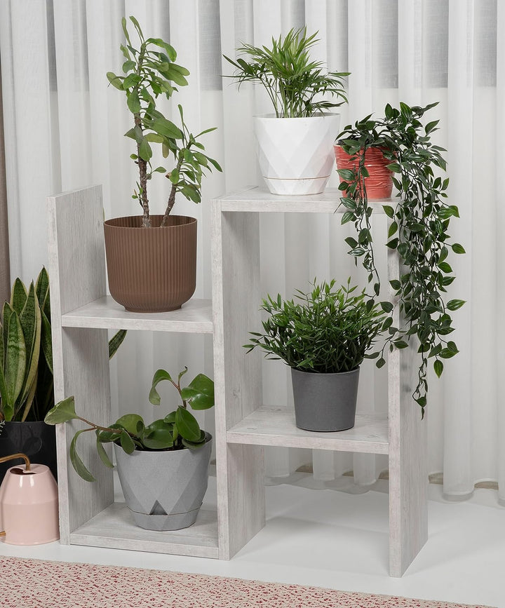 HOCUS PICUS | Homemania Holz Beistelltisch mit 2 Etagen | Sofatisch, Regal-Organizer, Büro, Wohnzimm
