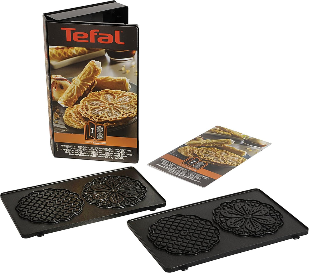 Tefal Snack Collection Teller mit Antihaftbeschichtung Mini Madeleine, Teller Schwarz & XA8007 Snack