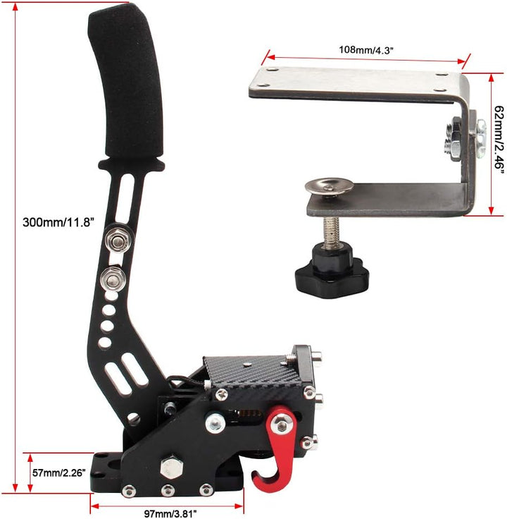 Handbremse PC Bruce & Shark 64 bit USB-Handbremse für Rennspiele Lenkradständer G27 / G29 G920 PC Sc