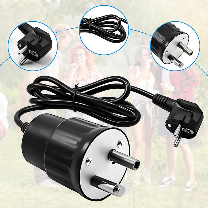 Grillmotor, DC 220-240V Elektromotor Grill, Rotisserie BBQ Grill Motor, Universal Grillmotor für Gri