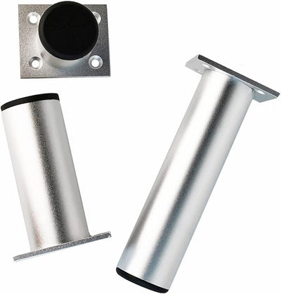 Qrity 250mm Silber Höhe Möbel Beine Schrankfüsse Aluminiumlegierung Küchenfüsse Sofa Füsse Metall Ti