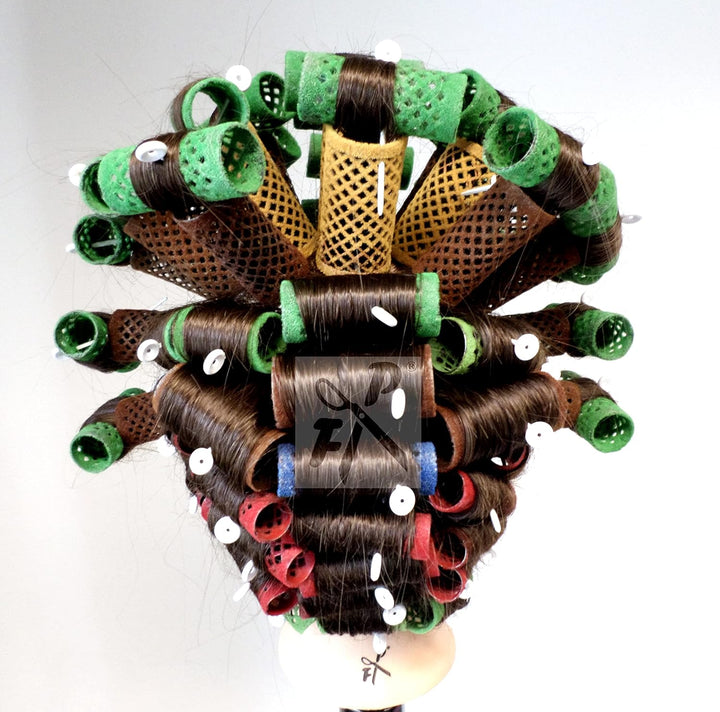 FP Übungskopf "Paula" 100% Proteinhaar (von deutschem Friseurbedarf-Fachhändler!) (Paula 55-60 cm br