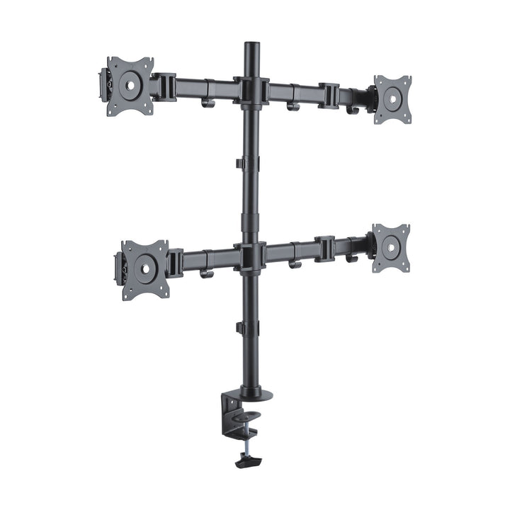 PureMounts Schreibtischhalterung für 4 Monitore 33-69 cm (13-27 Zoll), neigbar: -45° bis 45°, schwen