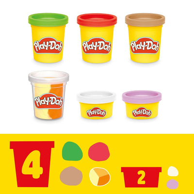 Play-Doh Kitchen Creations Pizzabäckerei Spielset mit 6 Dosen 8 Accessoires Pizzabäckerei Einzelbett