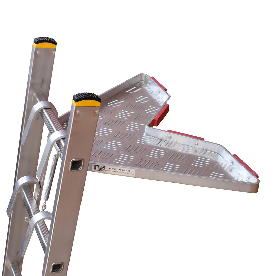 BPS® Universal Leiter Stand-Off V-förmiges Fallrohr | Leiter-Zubehör | Aluminium-Stabilisator-Gummis