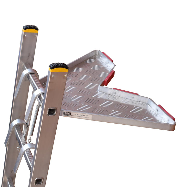 BPS® Universal Leiter Stand-Off V-förmiges Fallrohr | Leiter-Zubehör | Aluminium-Stabilisator-Gummis